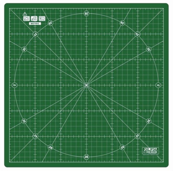 BASE DE CORTE OLFA ROTATIVA 30CM DEHP FREE VERDE